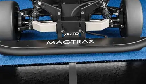 AGITO MagTrax on a concealed magnetic strip under a carpet