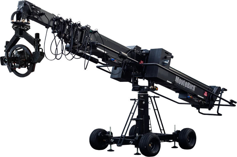 MovieBird 45′ telescopic crane on its dolly