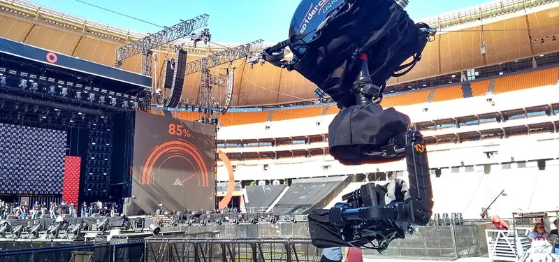 Newton stabilized remote head at Global Citizen 2018
